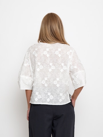 Chemisier 'Odessa' Peppercorn en blanc