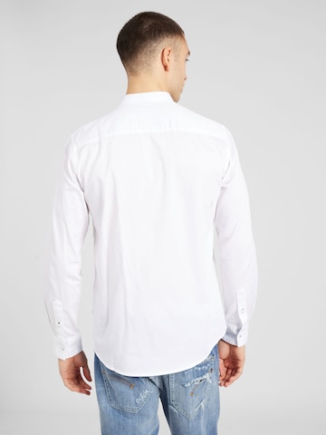 Slim fit Camicia di TOM TAILOR in bianco