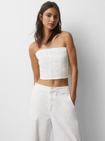 Haut Pull&Bear en blanc : devant