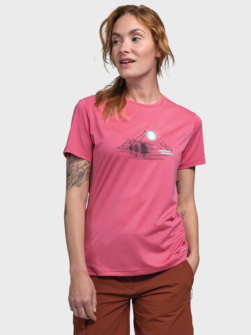 T-shirt fonctionnel 'Circ Sulten' Schöffel en rose : devant