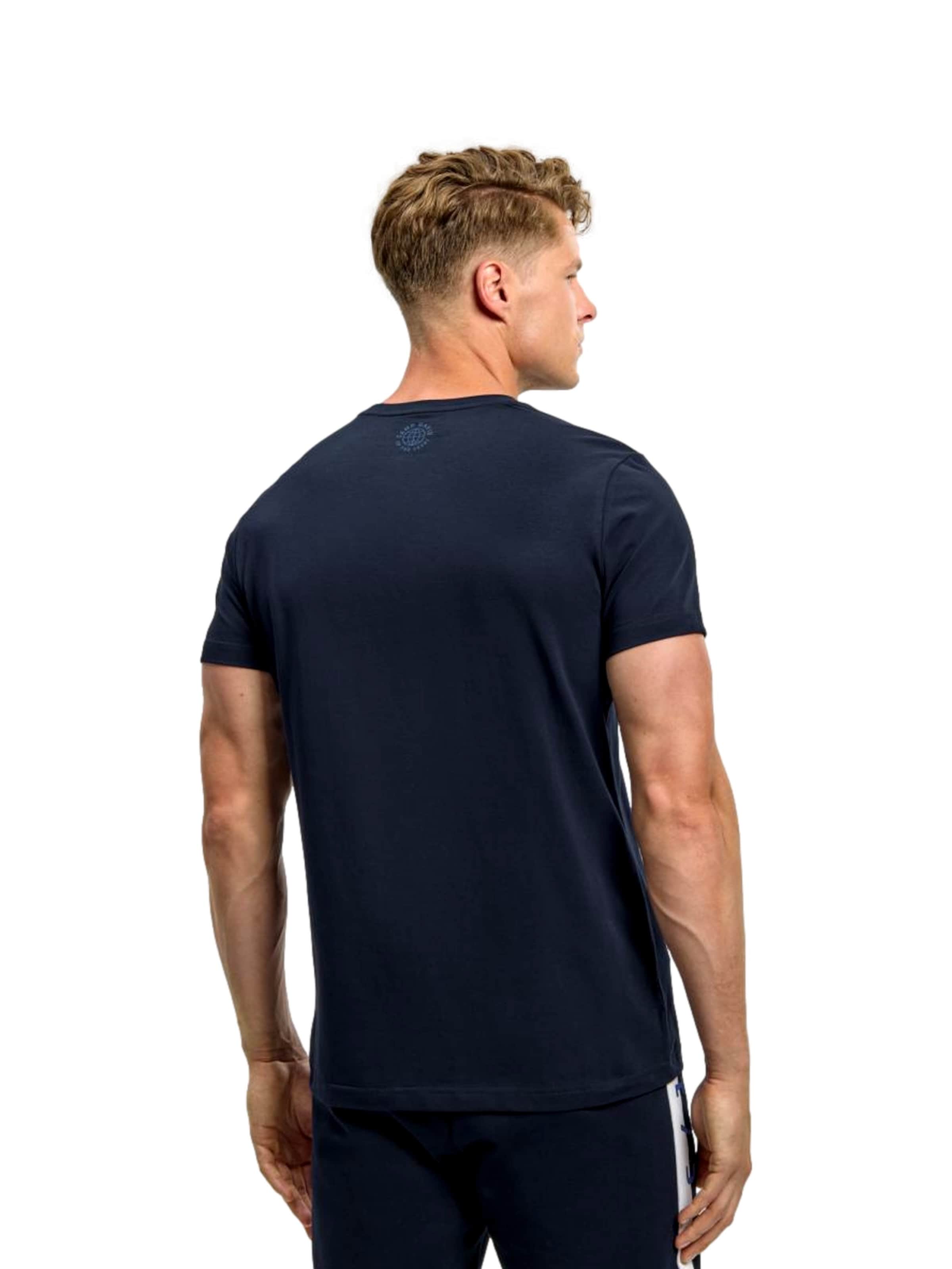 T-Shirt 'Game.Set.Match' CAMP DAVID en bleu