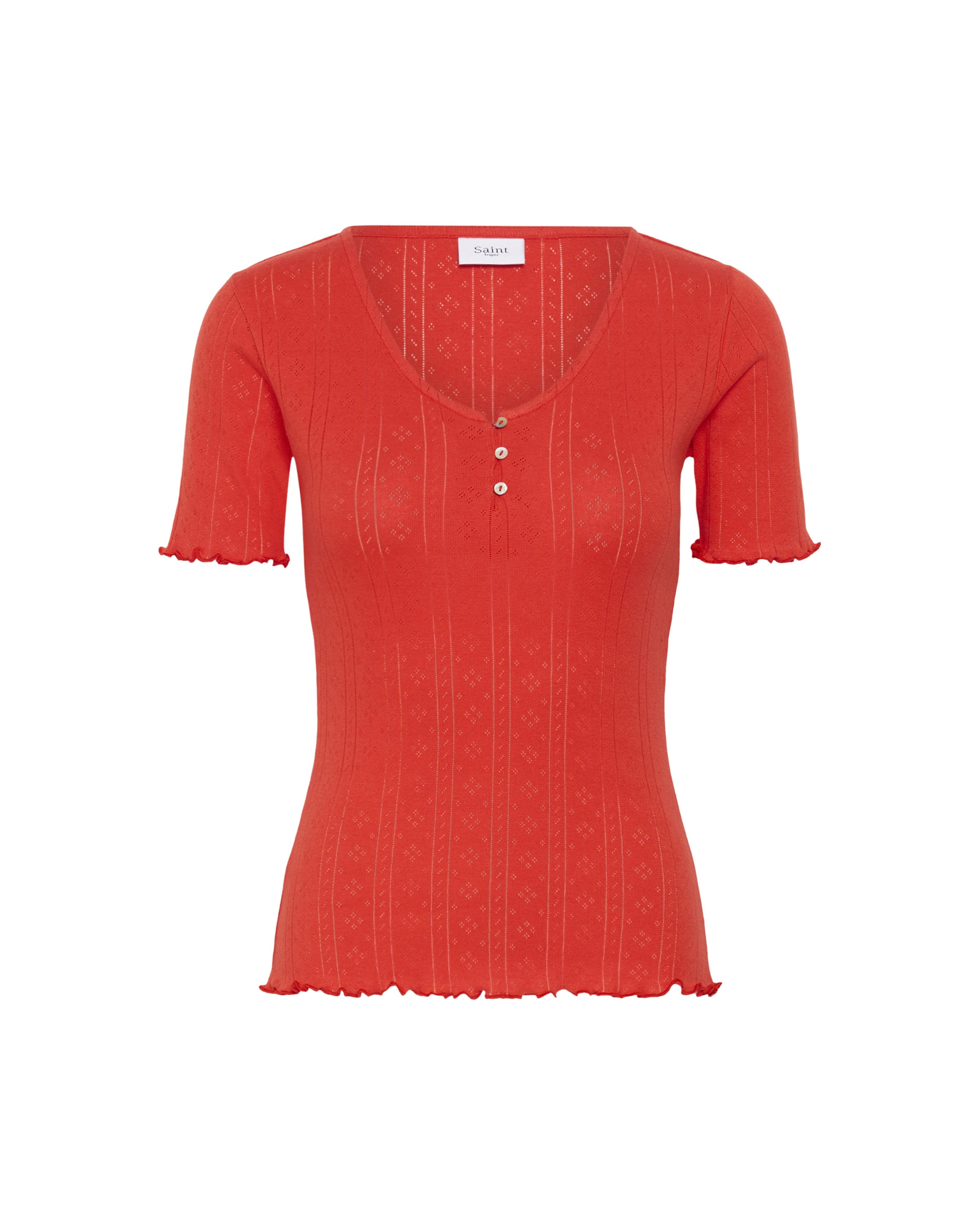 SAINT TROPEZ Shirts 'GruSZ' i orange: forside