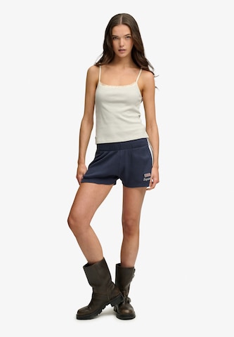 Superdry & Co Slimfit Shorts 'Athletic Essentials' in Blau