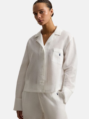 Pyjama ' Summer Linen ' Polo Ralph Lauren en blanc