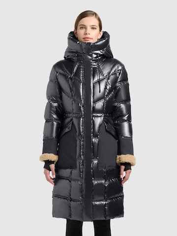 Manteau d’hiver 'Yitti' khujo en bleu : devant