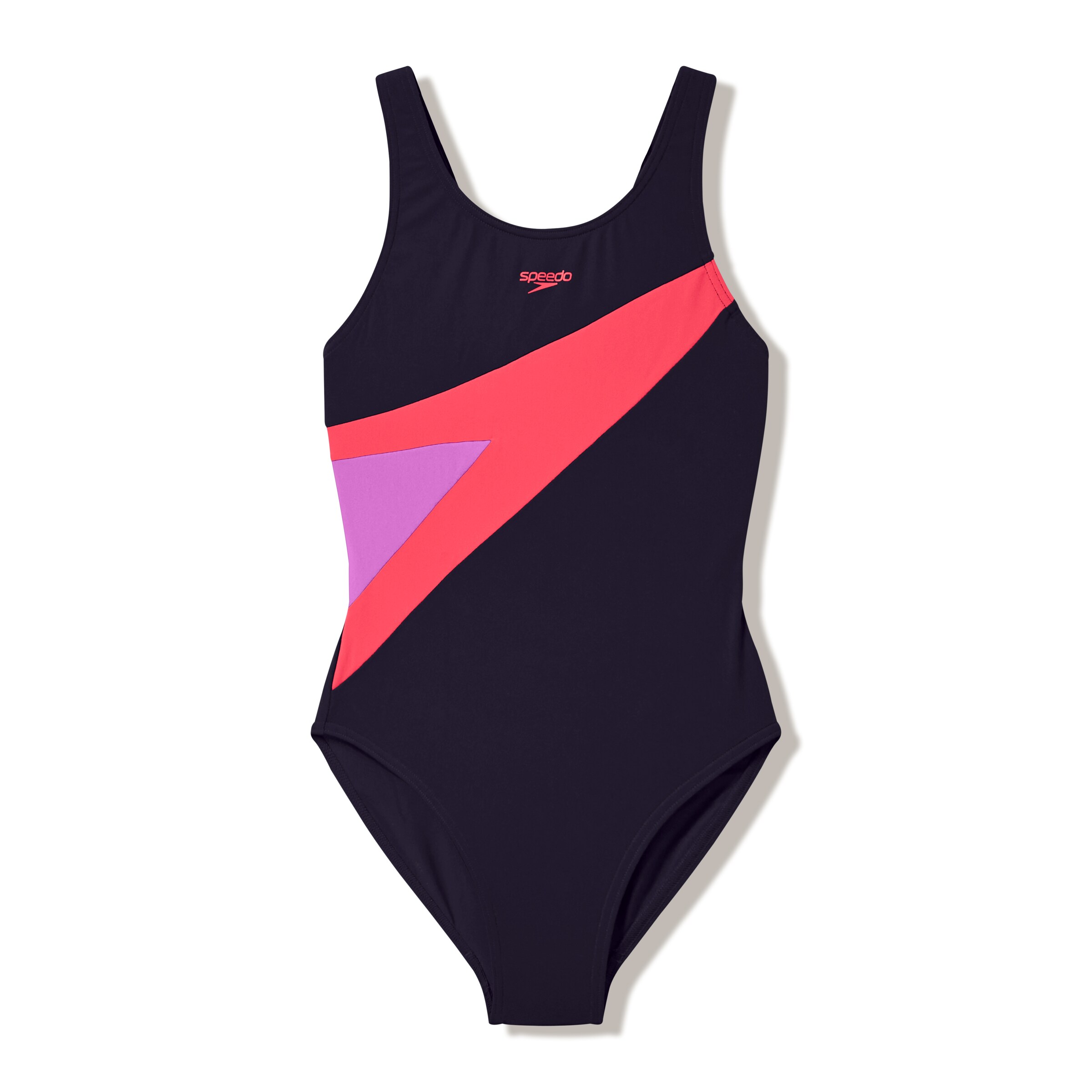 SPEEDO Active Swimsuit in S in Purple / Pink / Black, Item view