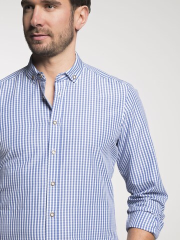 SPIETH & WENSKY Slim Fit Trachtenhemd 'TG-Detmold' in Blau