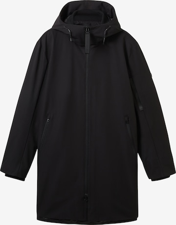 TOM TAILOR DENIM Between-seasons parka in Black: front