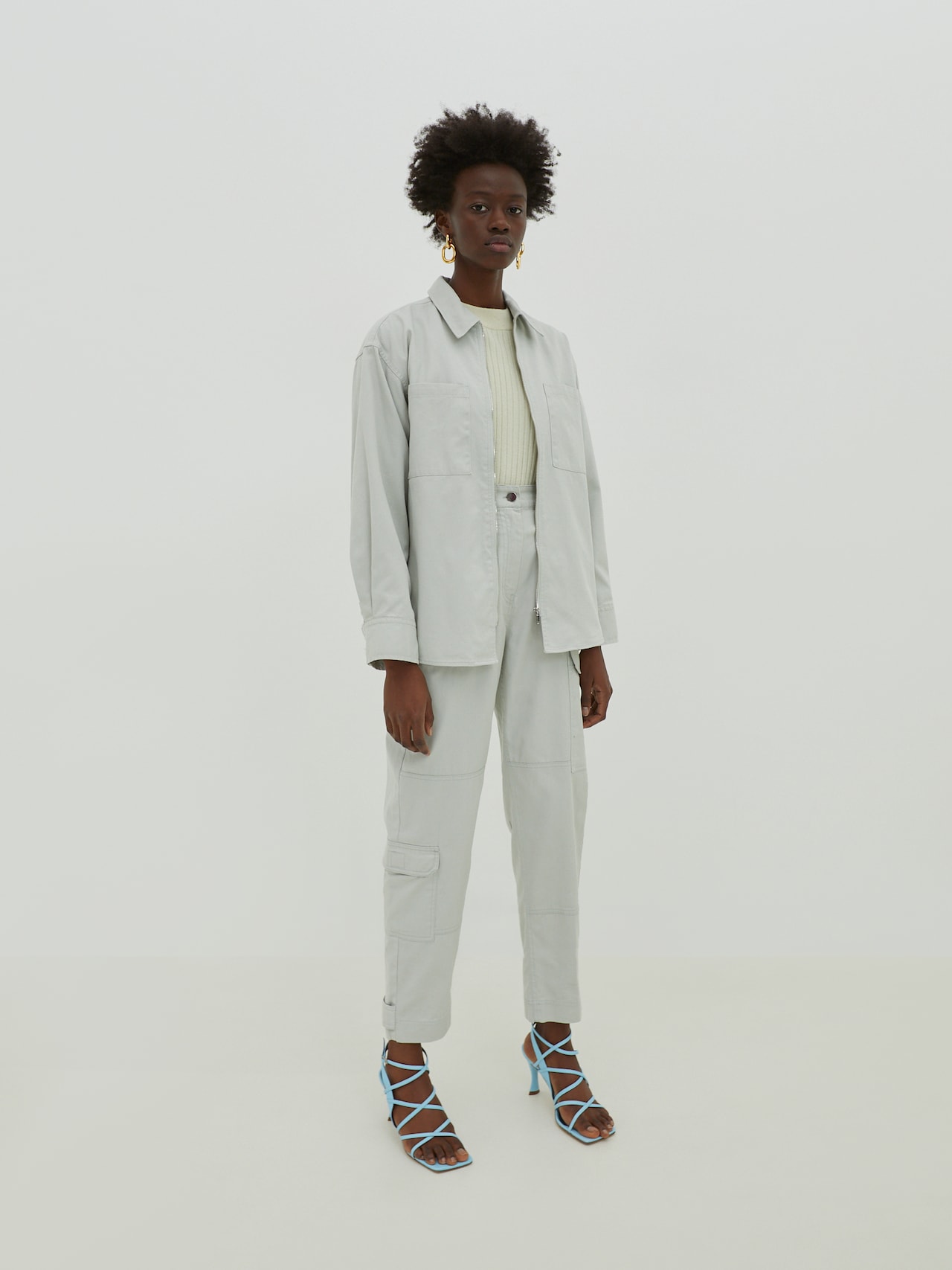 EDITED Producten Blouse 'Camille' Grijs