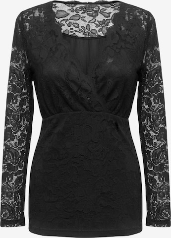 Alexa Dash Bluse in Schwarz: Vorderseite