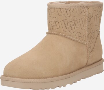 UGG Boots 'CLASSIC MINI' in Brown: front