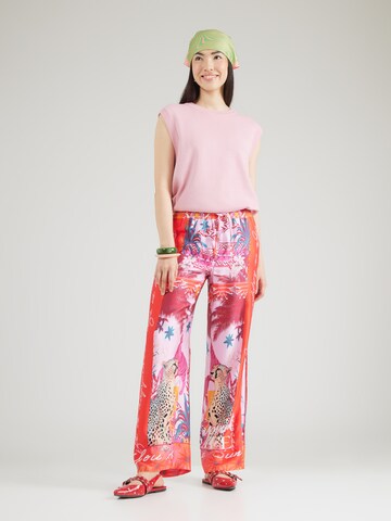Wide leg Pantaloni 'Tiger Heart' di miss goodlife in rosso