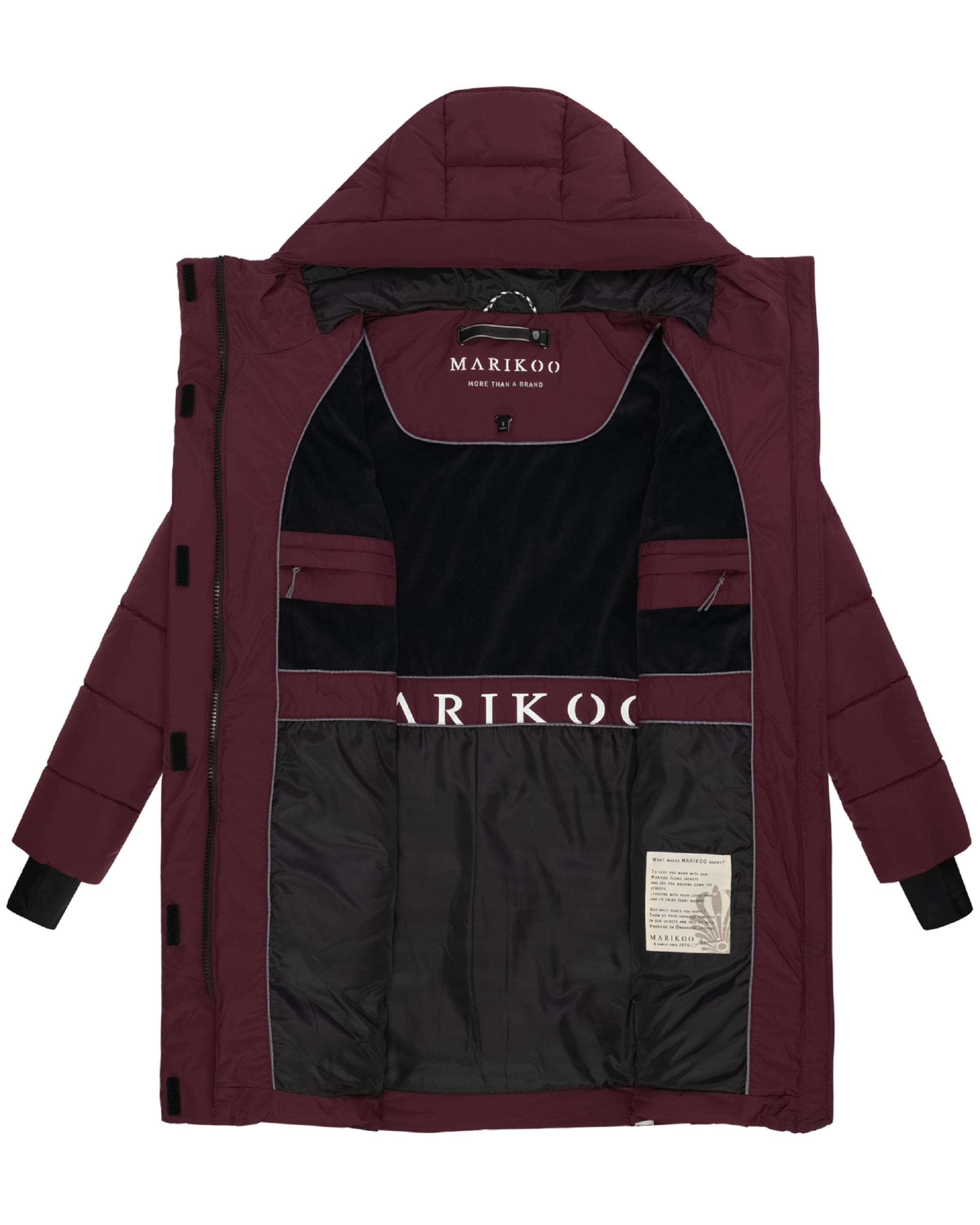 Manteau d’hiver 'Kaituu XVI' MARIKOO en rouge : devant