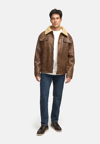 INDICODE JEANS Between-season jacket 'INVados' in Brown