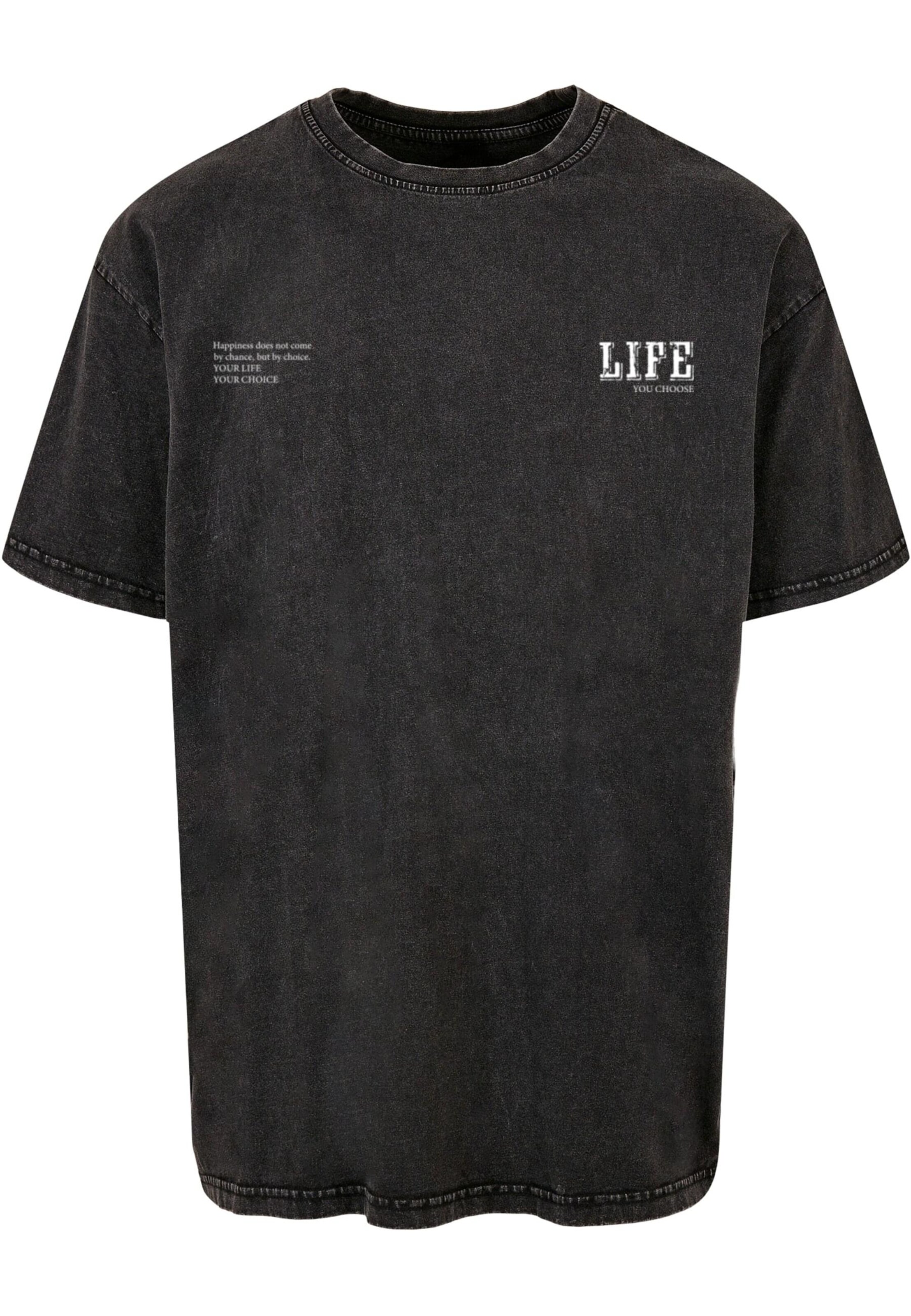 T-Shirt 'Life' Merchcode en noir : devant