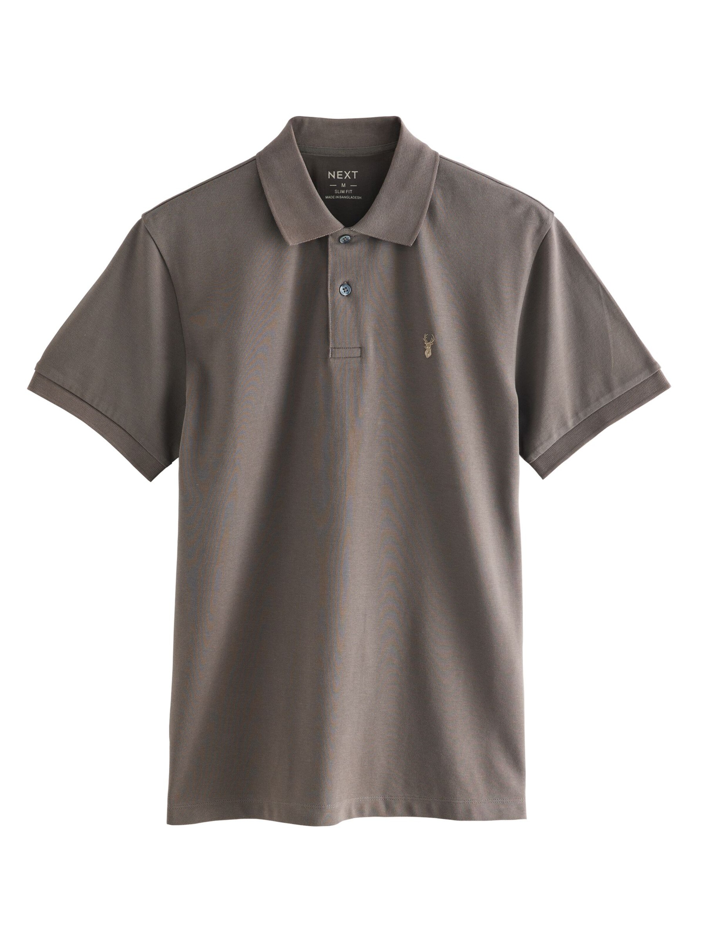 Next Shirt in Bruin: voorkant