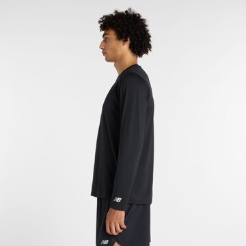 T-Shirt 'Reflective Poly Long Sleeve T-Shirt' new balance en noir