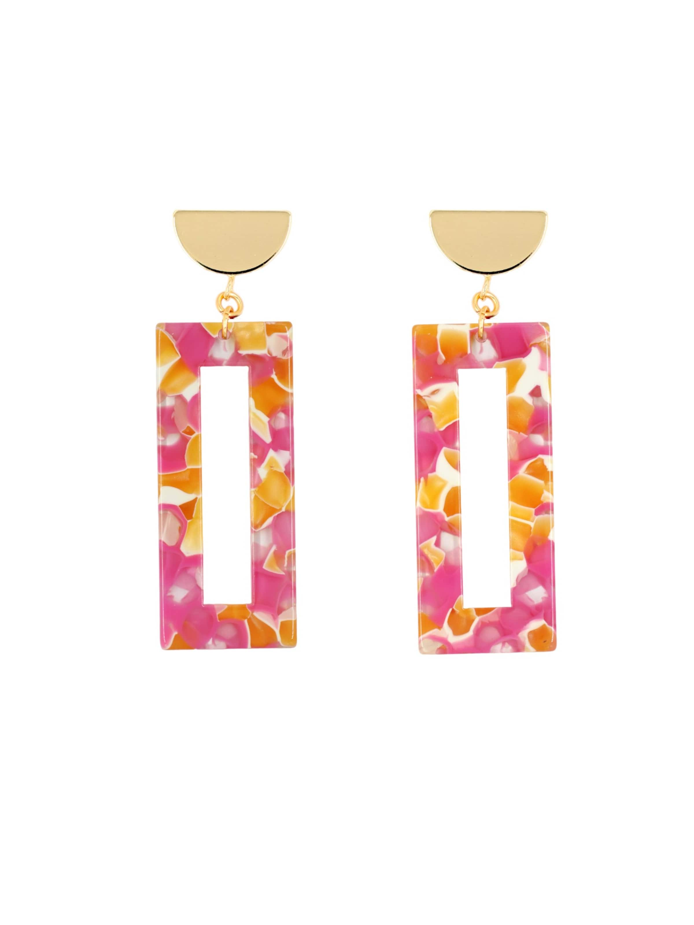 Boucles d'oreilles 'Akane' Fräulein Wunder en or : devant