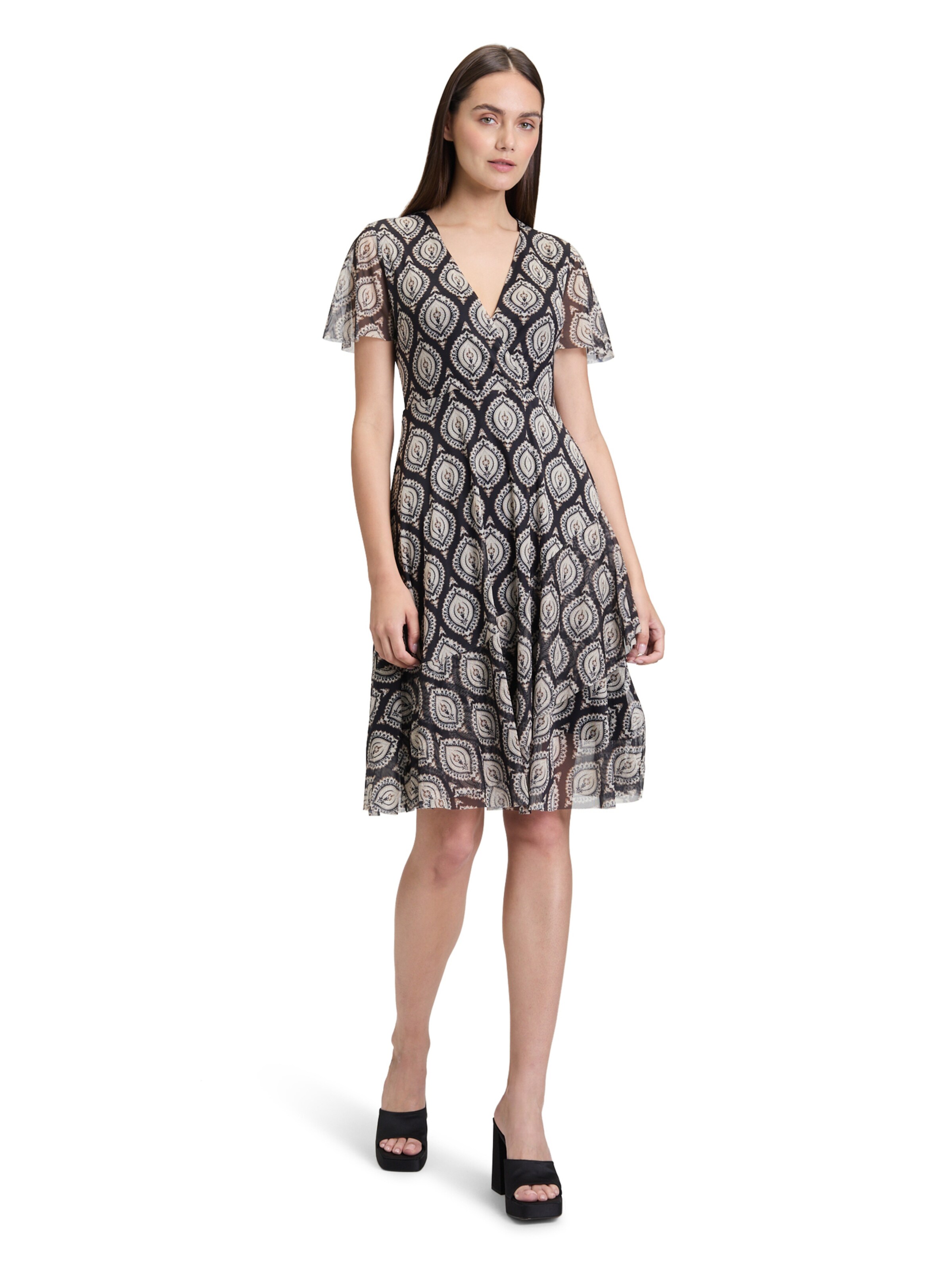 Cartoon Dress in Black