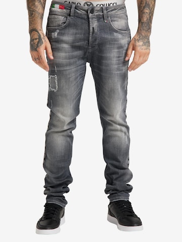 Carlo Colucci Regular Jeans 'Cecchetto' in Grau: Vorderseite