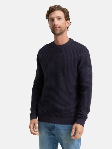 TOM TAILOR Sweater in Blue: front