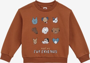 WE FashionSweater majica - smeđa boja: prednji dio