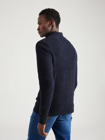 SELECTED HOMME Gebreid vest 'Vince' in Blauw