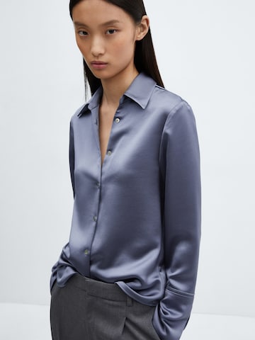 MANGO Blouse 'Ninfa' in Blauw