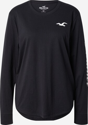 HOLLISTER T-shirt i svart: framsida