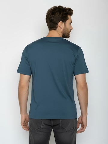 GREENBOMB Shirt ' Fusion Ski Bear ' in Blauw