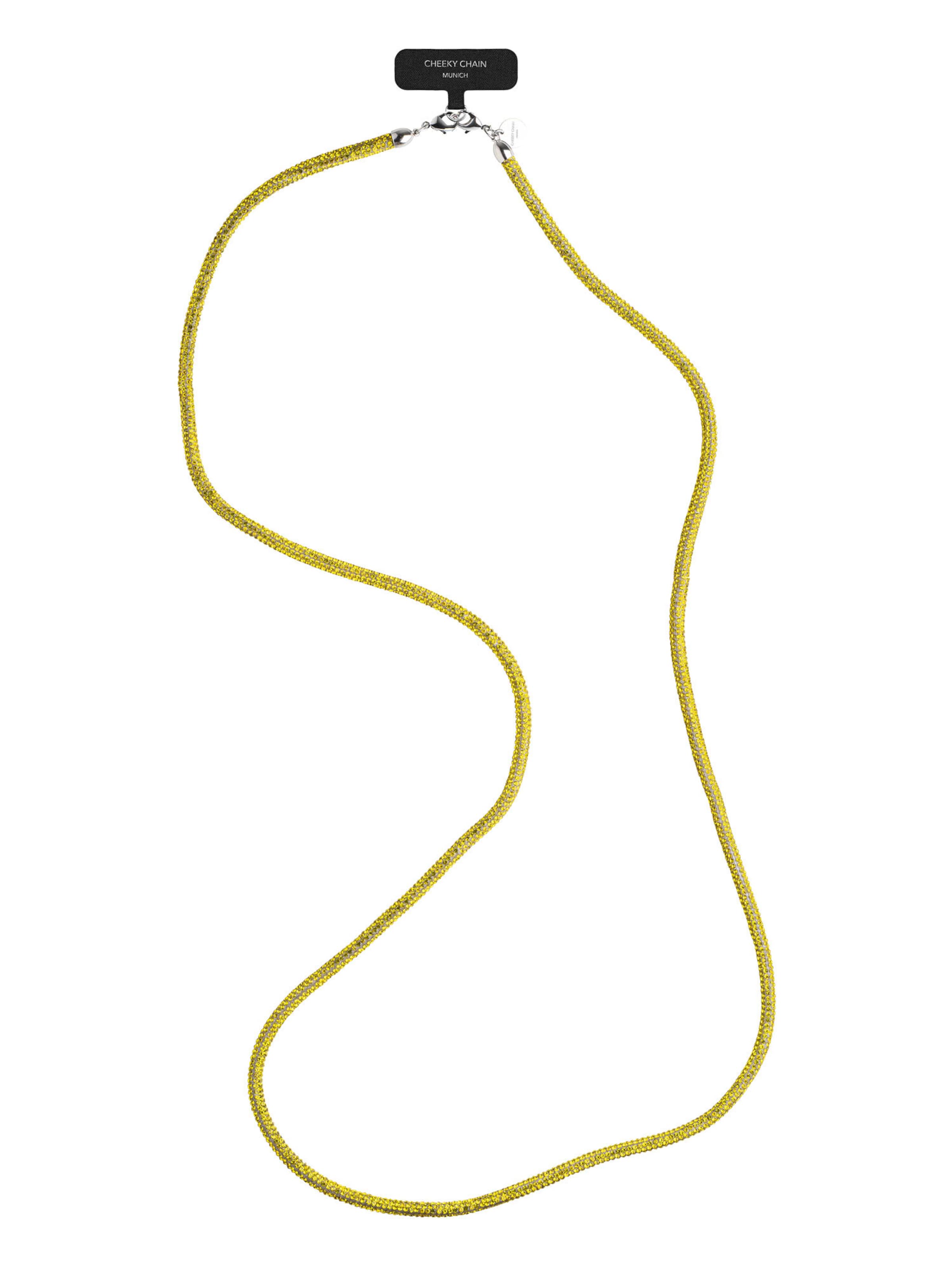Protection pour smartphone 'Estelle' Cheeky Chain Munich en jaune : devant