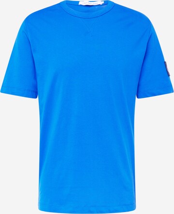 T-Shirt Calvin Klein Jeans en bleu : devant