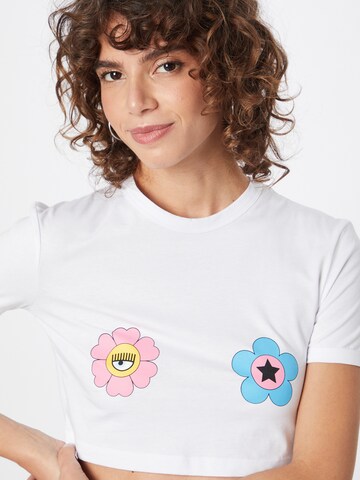 Chiara Ferragni T-shirt 'EYE DAISY' i vit