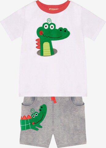 DENO Kids Tracksuit 'Crocodile' in White: front
