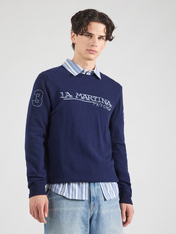 La Martina Sweater in Blue: front