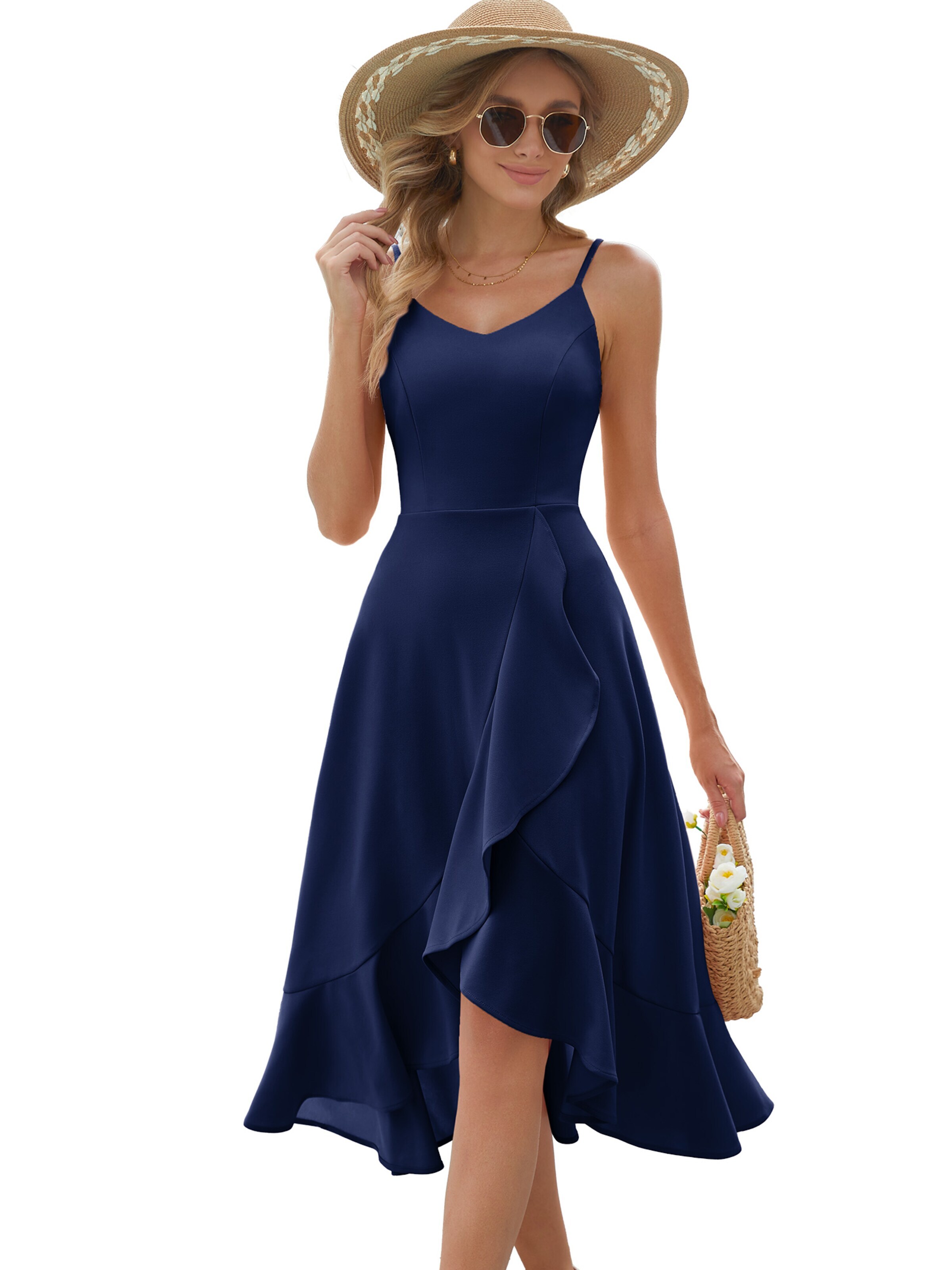 Zapaka Cocktail Dress in Blue