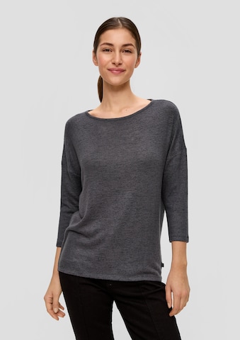 QS Shirt in Grau: Vorderseite