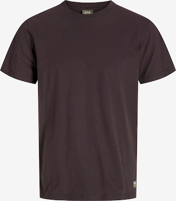 R.D.D. ROYAL DENIM DIVISION T-Shirt in Braun: Vorderseite