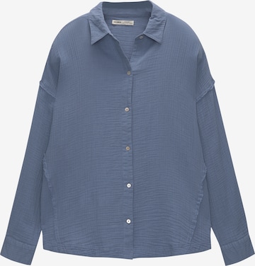 Pull&Bear Bluse i blå: forside