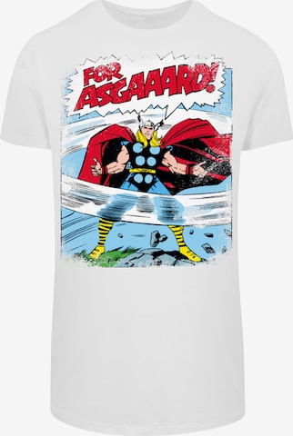 T-Shirt 'Marvel Thor Asgard' F4NT4STIC en blanc : devant