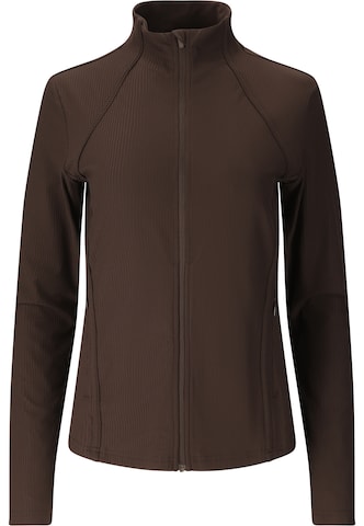 Athlecia Sportjacke 'Thrine' in Braun: Vorderseite
