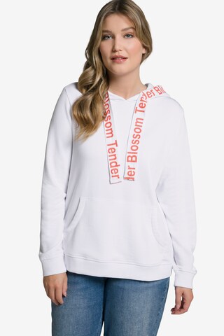 Sweat-shirt '803319' Ulla Popken en blanc : devant