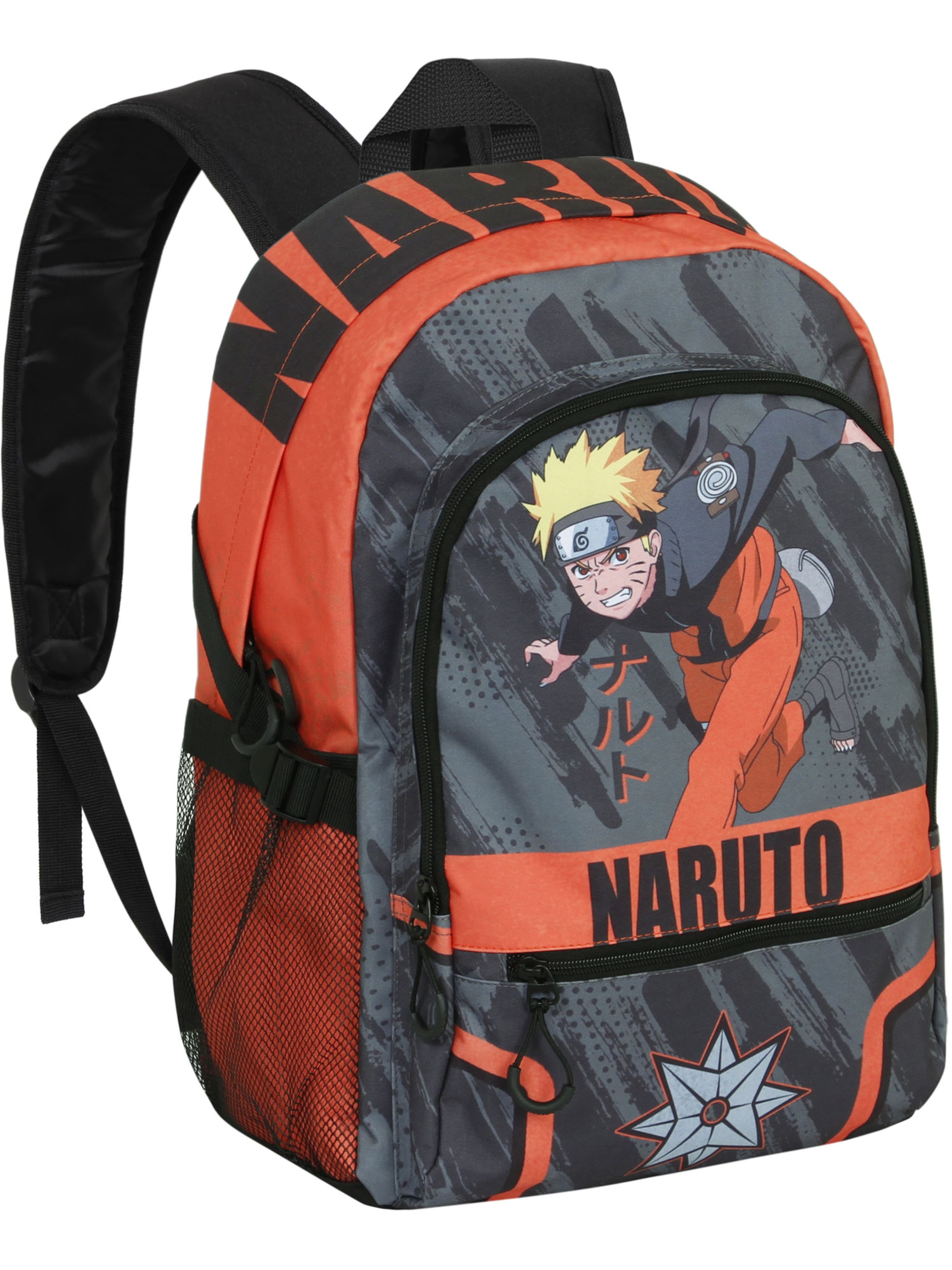 Naruto Backpack 'Shuriken' in Grey
