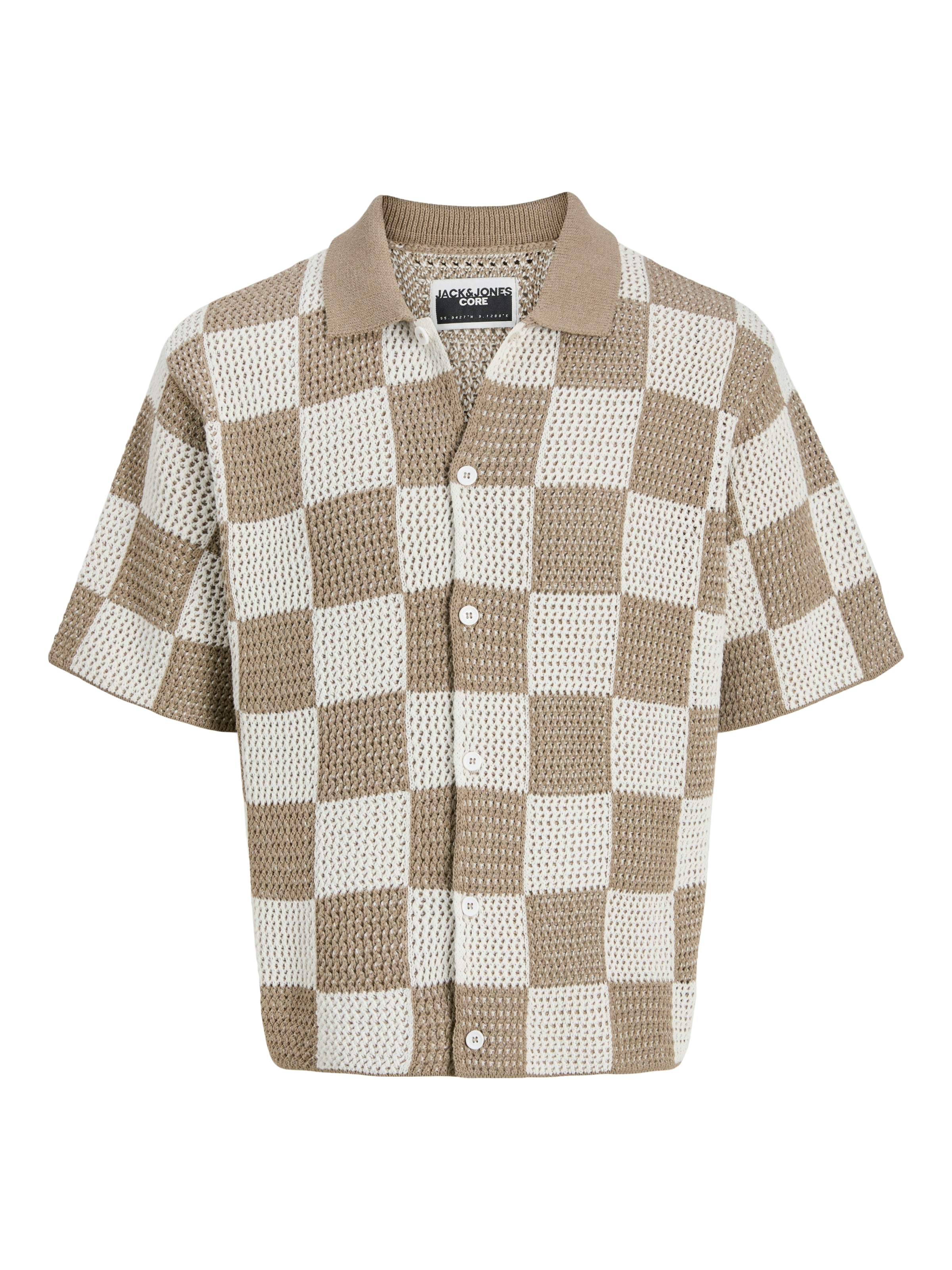 JACK & JONES Kofta 'Jcoathletico' i beige: framsida