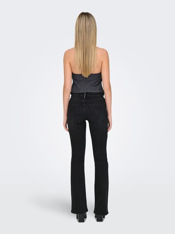 Flared Jeans 'ONLBlush Rhinestone' di ONLY in nero