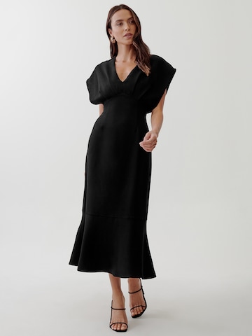 Tussah Dress 'EMANI' in Black: front