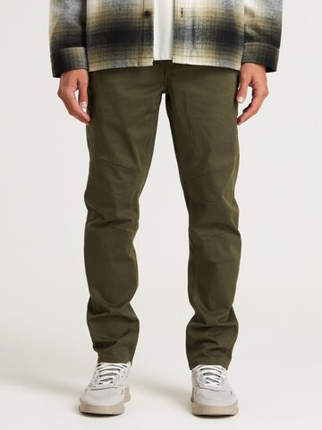 CHASIN' Regular Chino Pants ' Resa.L Magnus ' in Green: front