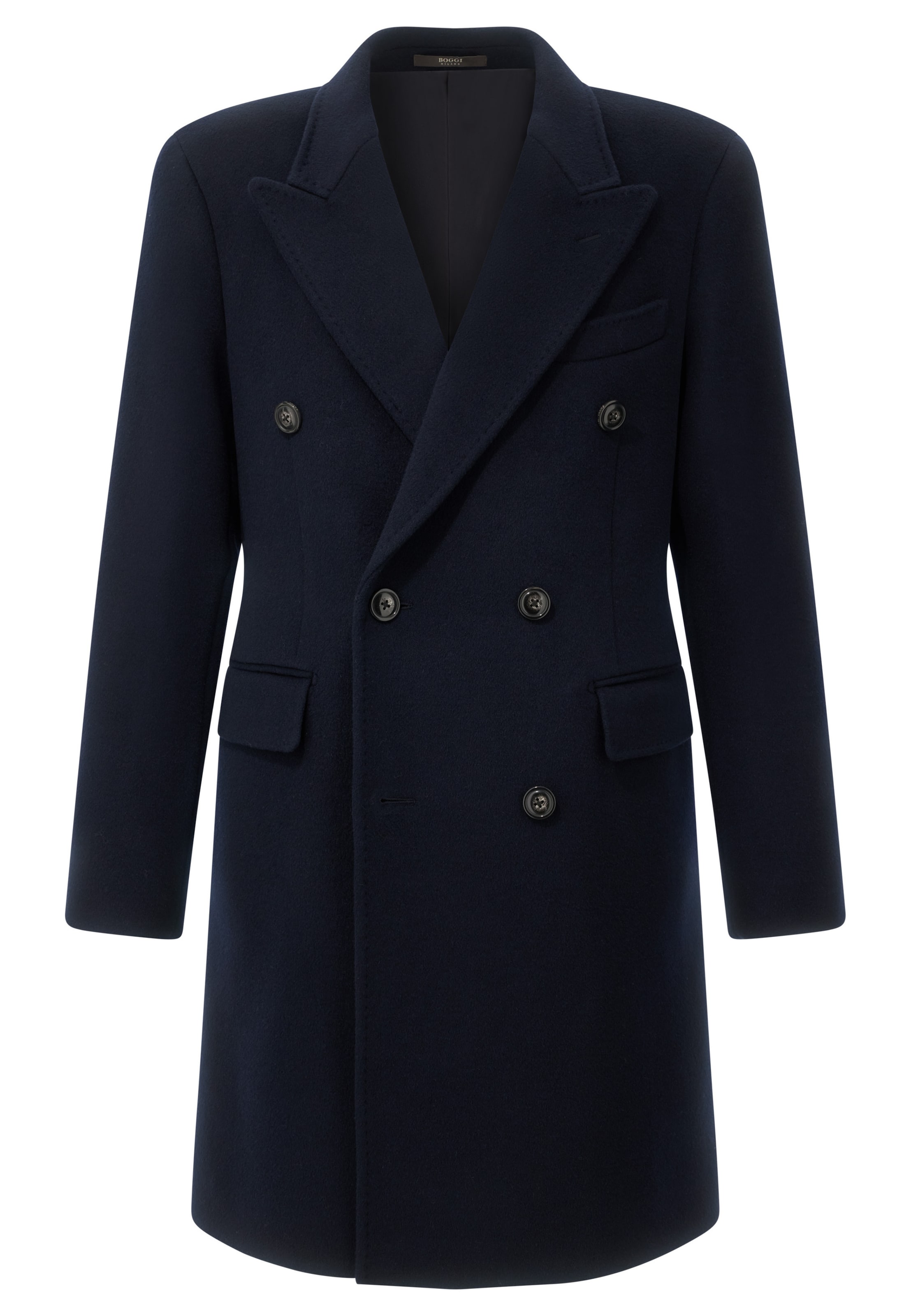 Boggi Milano Mantel in Blau: Vorderseite