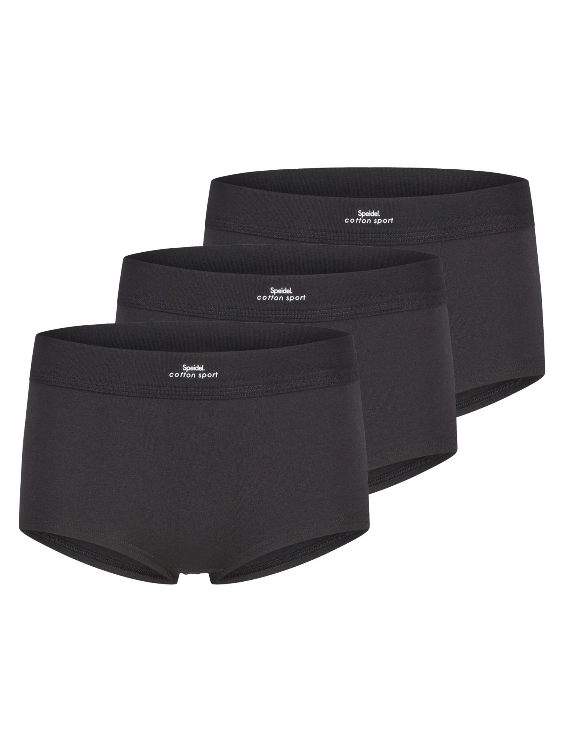 SPEIDEL Panty 'Cotton Sport' in Black: front