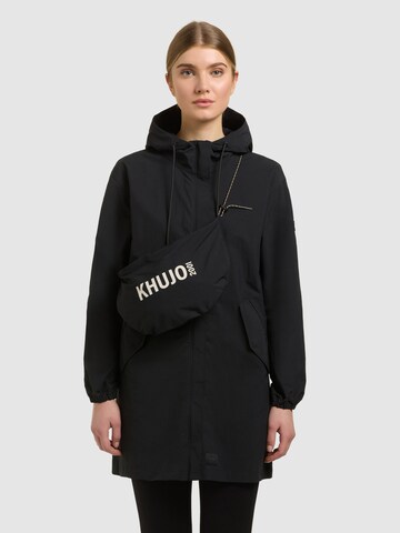 khujo Between-Seasons Coat 'AMETI ' in Black: front